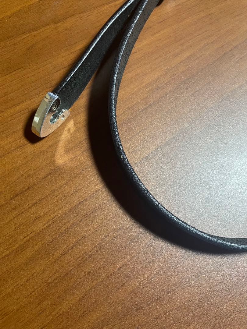 トリーレザーベルト　3/4 inch 3-Piece Silver Buckle