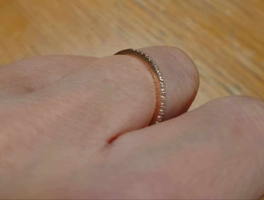 StarJewelry ハーフエタニティリング 9号 ダイヤ K10