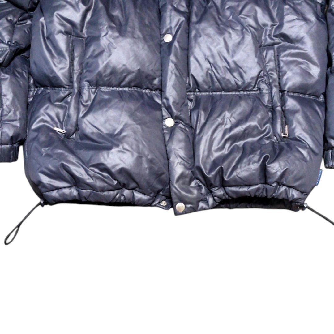 バーバリーブルーレーベル　ダウンジャケット　ホースロゴ　L　肉厚 ノバチェック