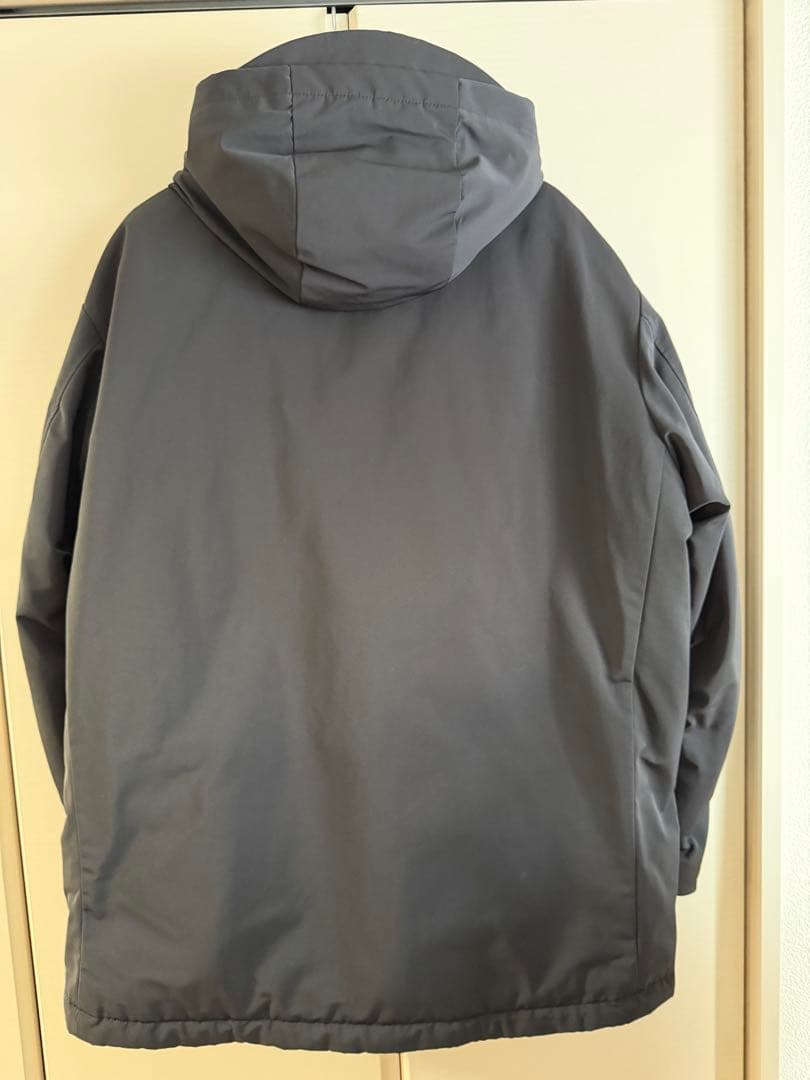 n*o様 UNIQLO ハイブリッドダウンオーバーサイズパーカ XL BLACK