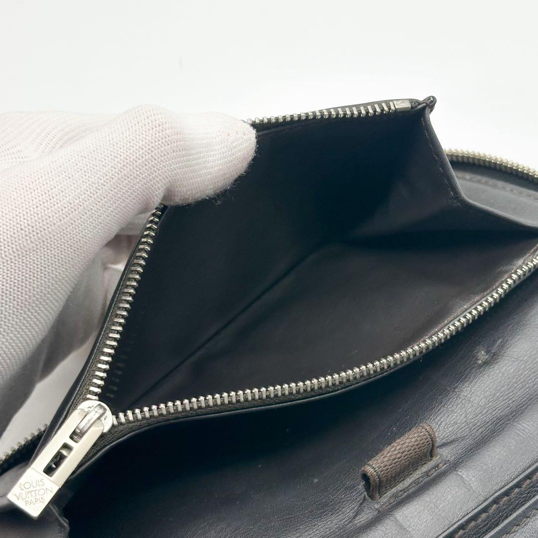 ルイヴィトン ポルトフォイユ ロン ジェアン ダミエ ヴェルティカル キャンバス