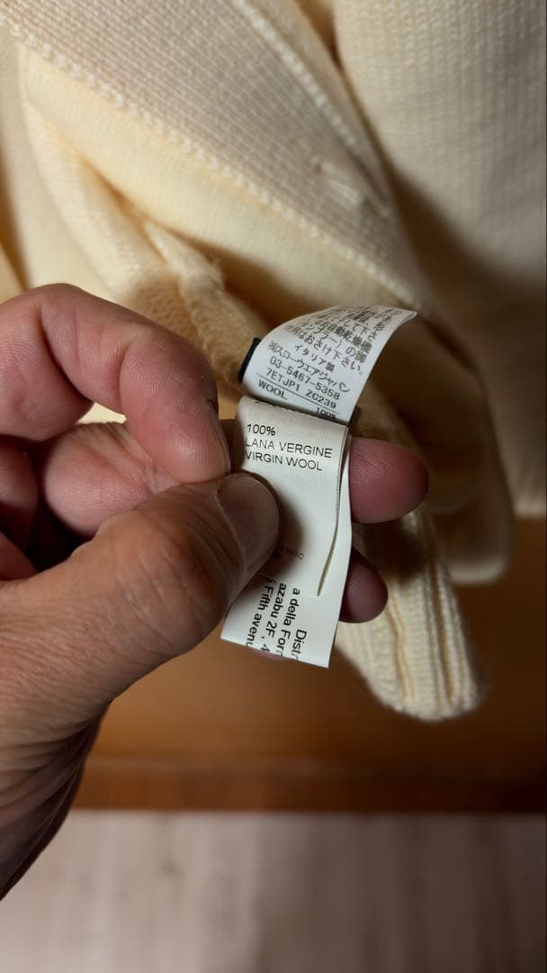 ZANONE CHIOTO オフホワイト サイズ52 美中古品