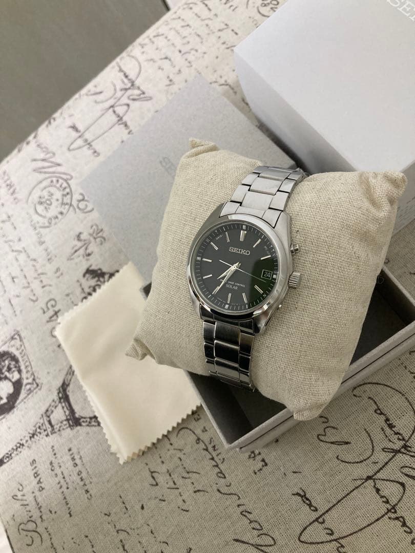 美品！ SEIKO セイコー メンズ 電波ソーラー ブラック sbtm159