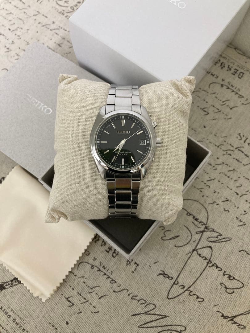 美品！ SEIKO セイコー メンズ 電波ソーラー ブラック sbtm159
