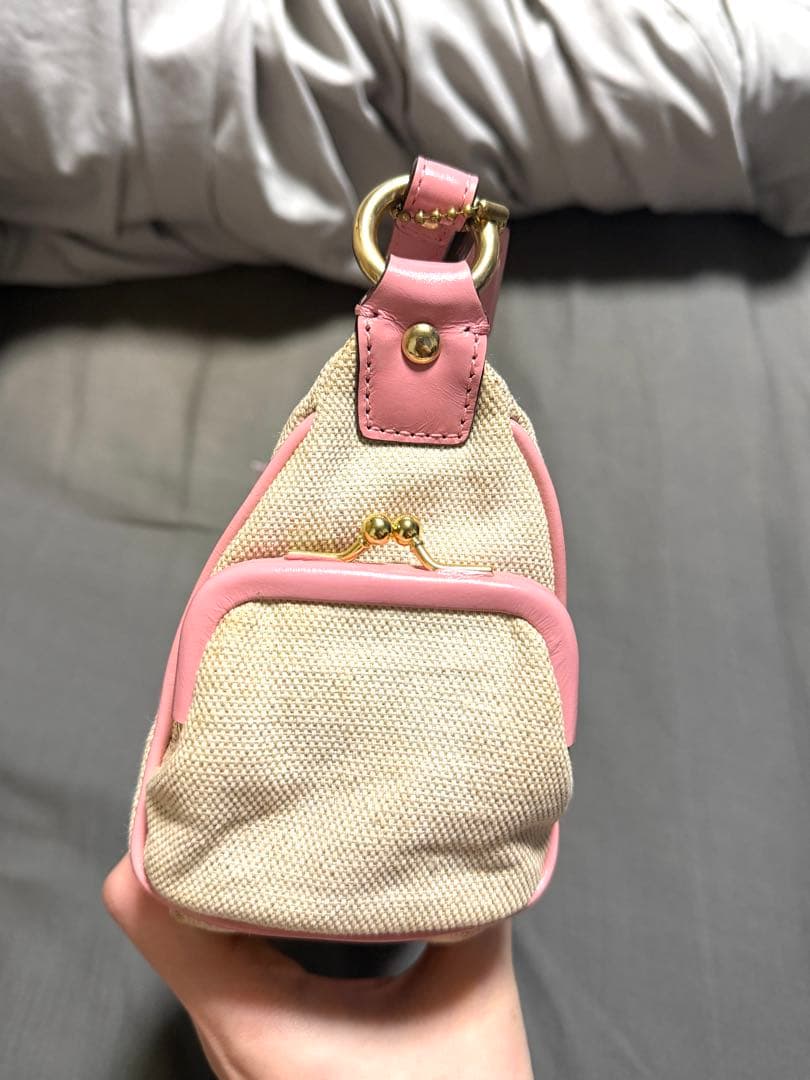 coach キャンバスタトゥー アクセサリーポーチ 花柄 ワンショルダーバッグ