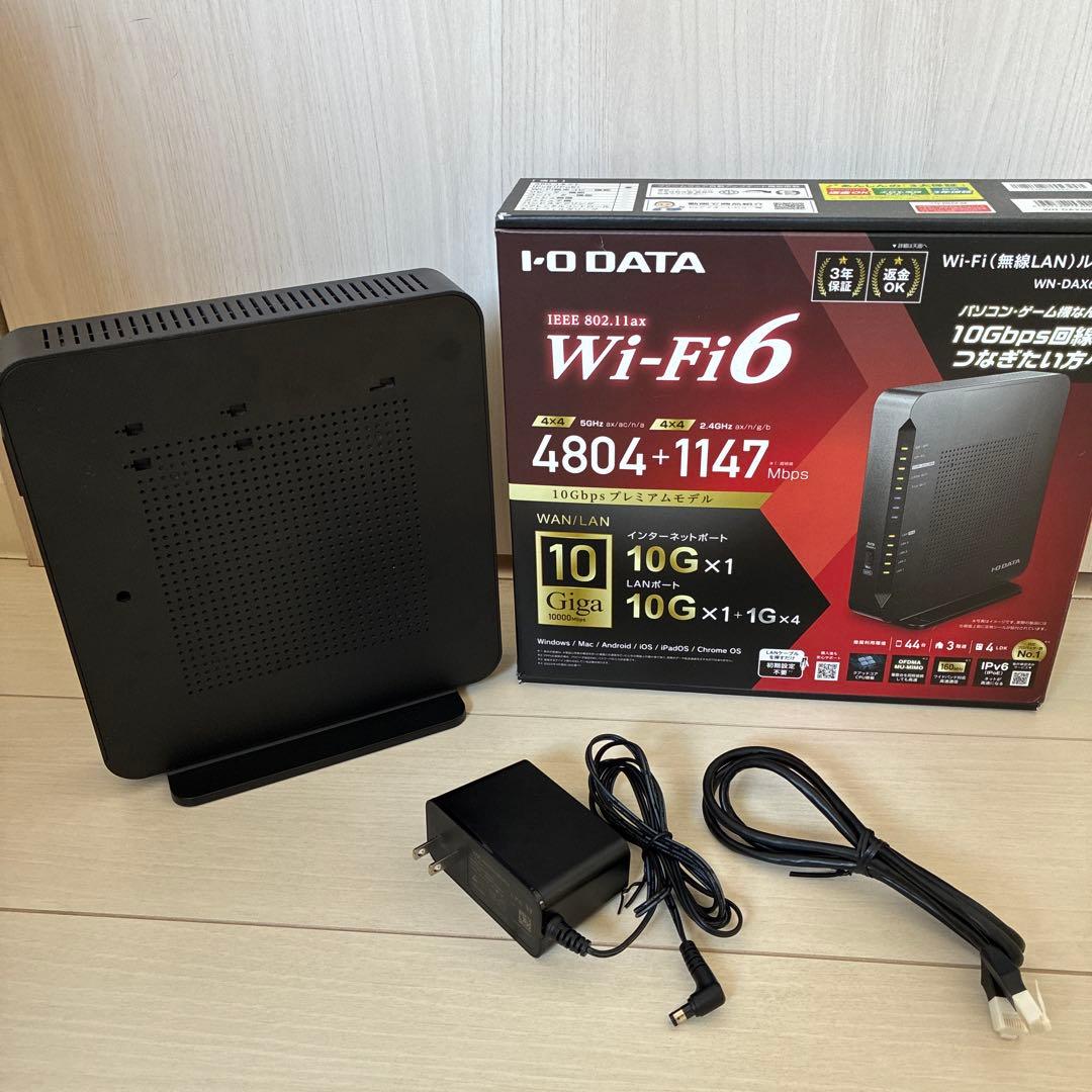 【再値下げ】I-O DATA Wi-Fi 6 ルーター WN-DAX6000XR