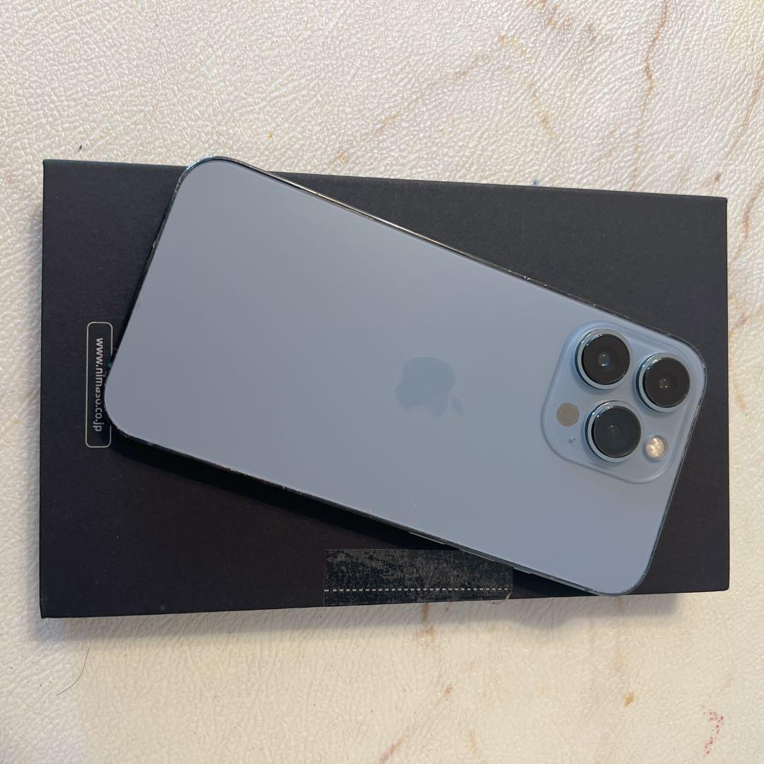 100% Apple iPhone 13 pro 128gb ブルー スマホ