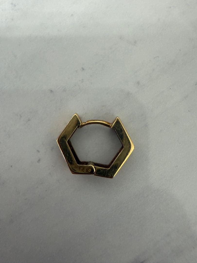 K18 ダイヤモンド　片耳ピアス