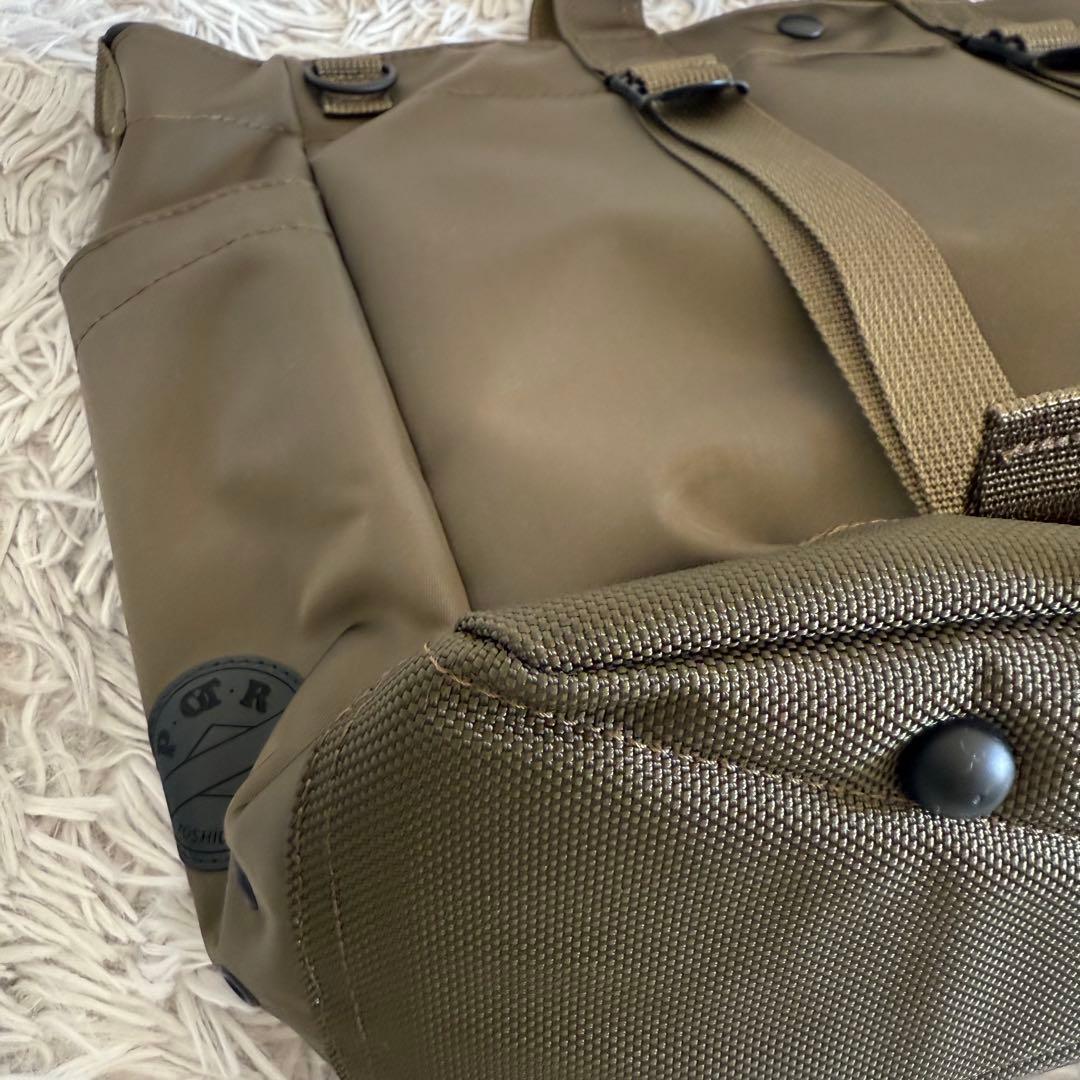 ほぼ未使用 PORTER RIDE 2way グリーン トートバッグ ショルダー