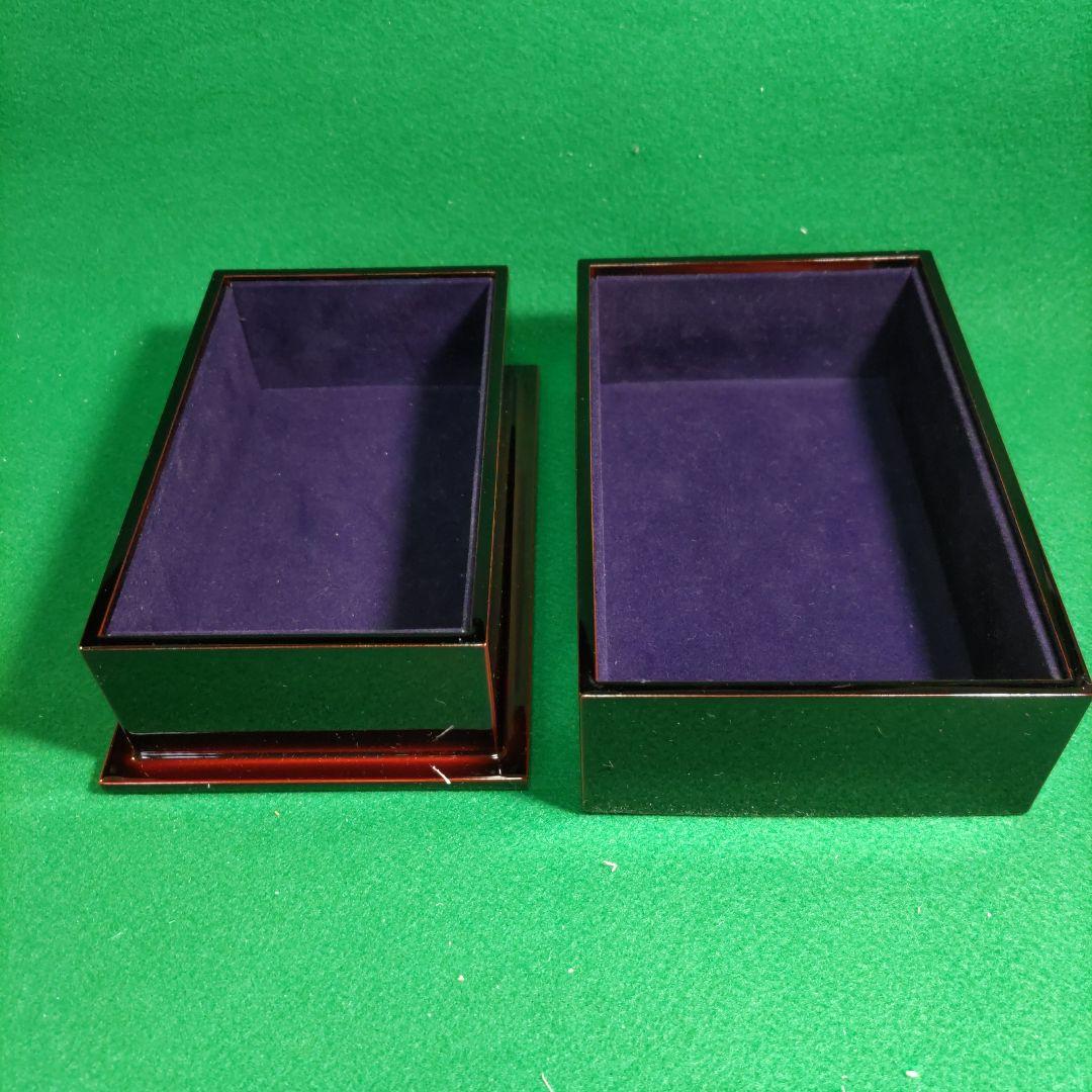 「蒔絵」漆器 文箱 漆黒