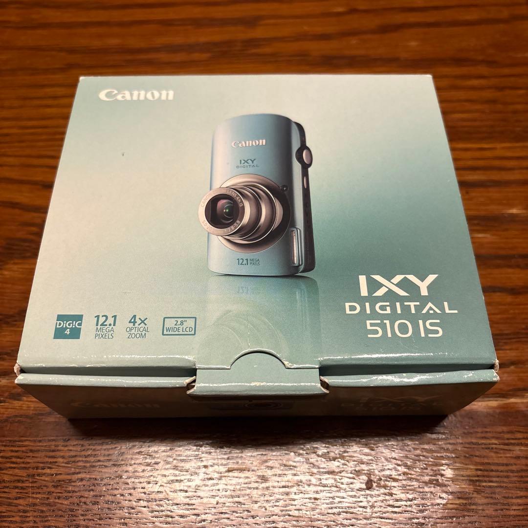 Canon デジタルカメラ IXY DIGITAL 510 IS 水色 コンデジ