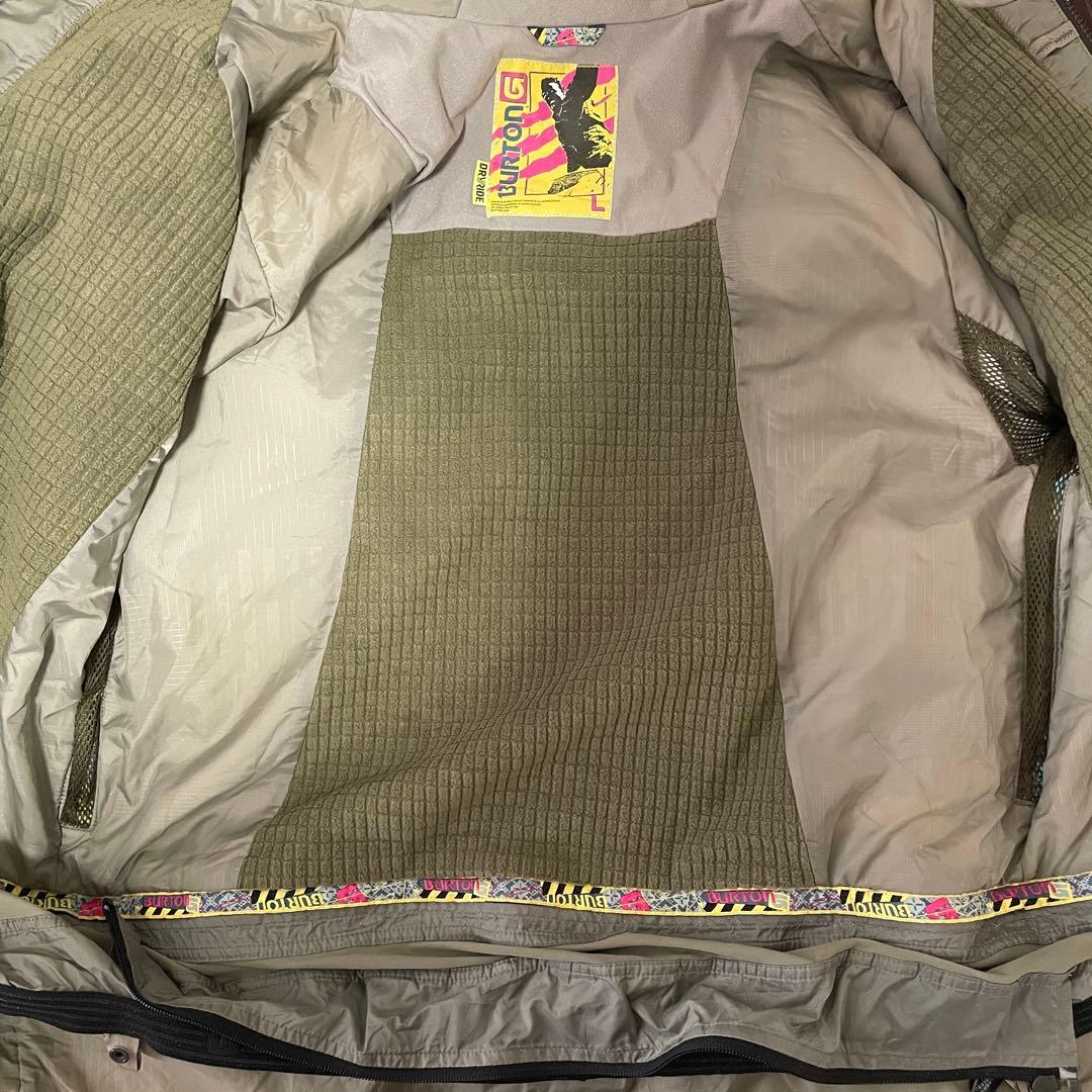 Burtonバートンスキーウェアスノーボードジャケットパーカーフード付青水色茶色