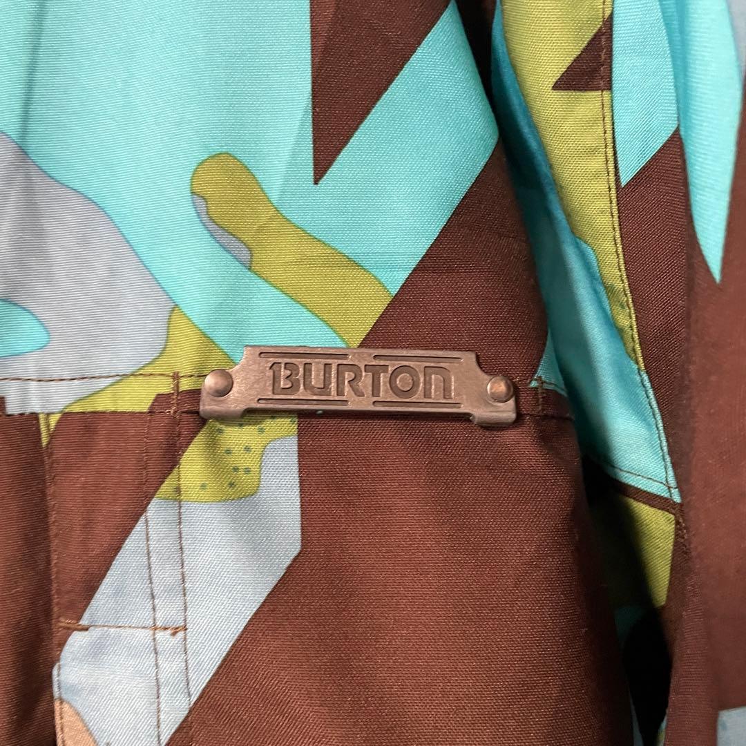 Burtonバートンスキーウェアスノーボードジャケットパーカーフード付青水色茶色