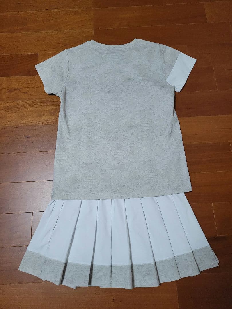 Admiral　ウェア　キルトプリントヘムプリーツスコート　ホワイト　M