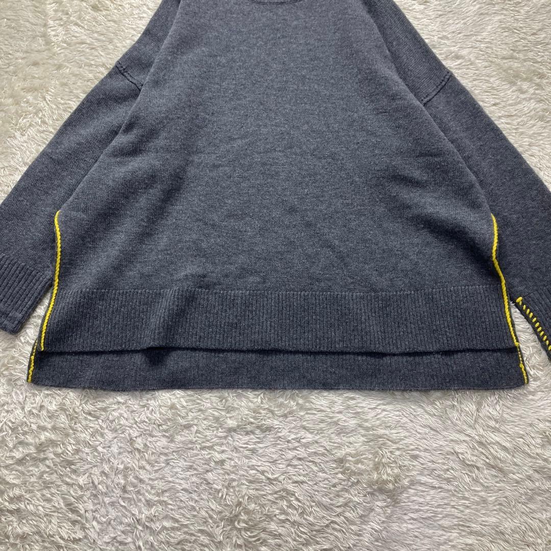 23AW✨ エンフォルド ルーズボックスプルオバーニット　サイドスリット　グレー