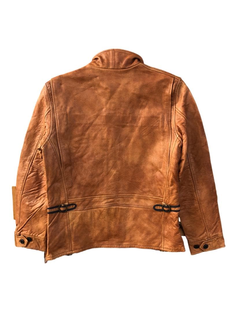 [訳あり] 新品 Schott レザージャケット COW HIDE ブラウン/M