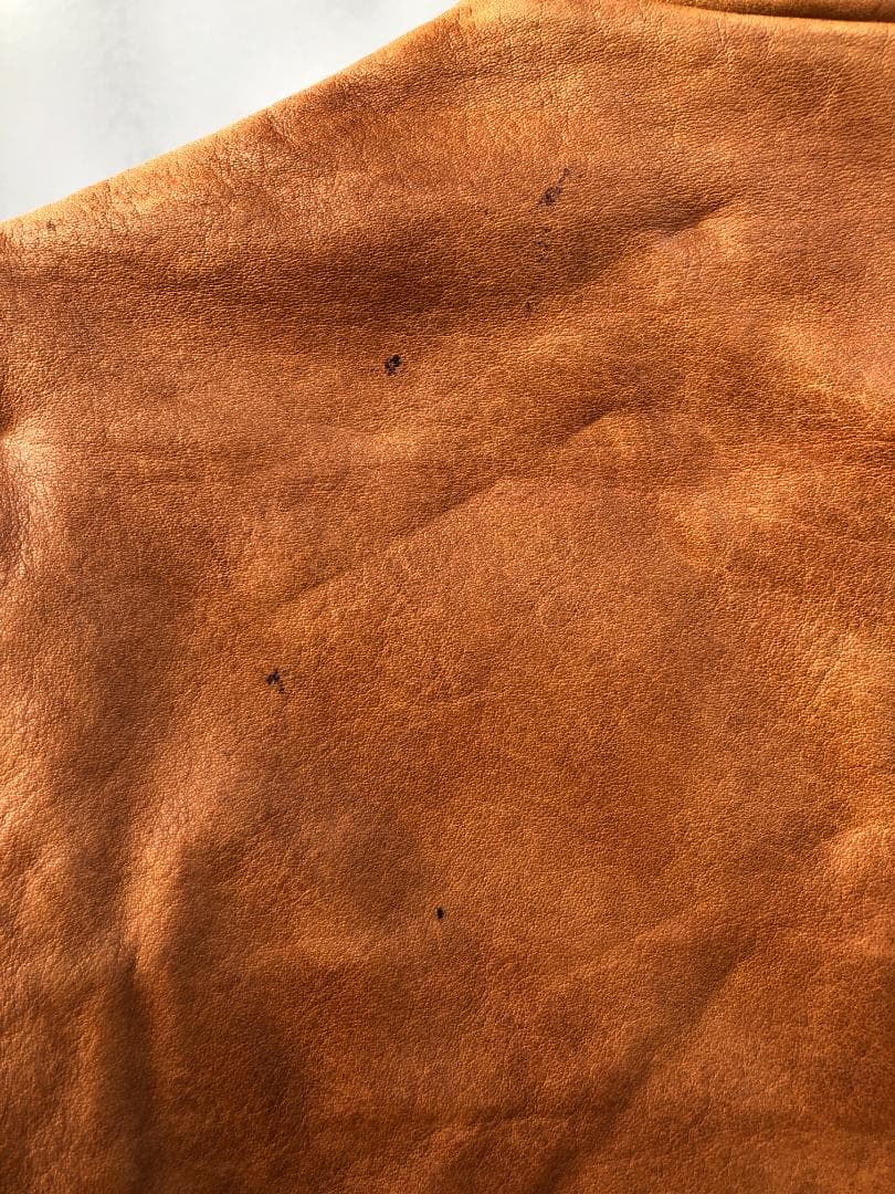 [訳あり] 新品 Schott レザージャケット COW HIDE ブラウン/M