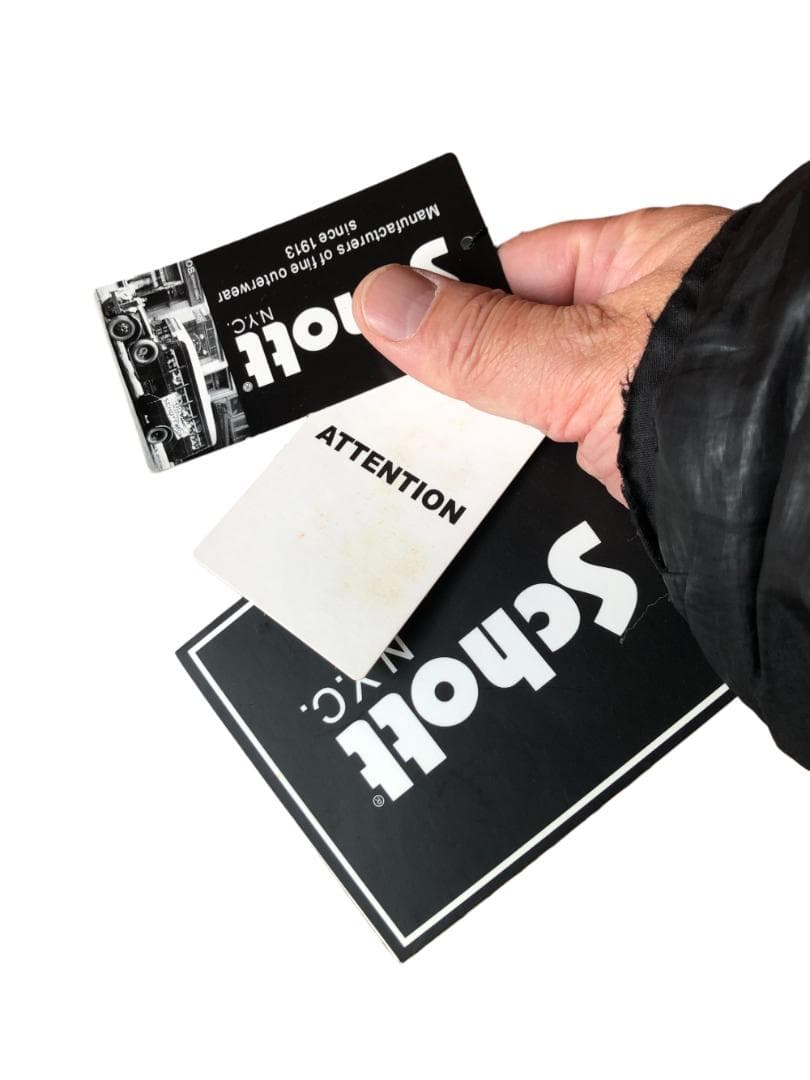 [訳あり] 新品 Schott レザージャケット COW HIDE ブラウン/M