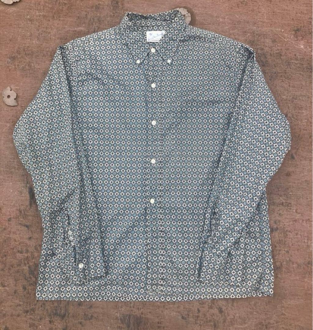 50s〜60s サンダーバード 長袖ボタンダウンシャツ 3点留め ヴィンテージ