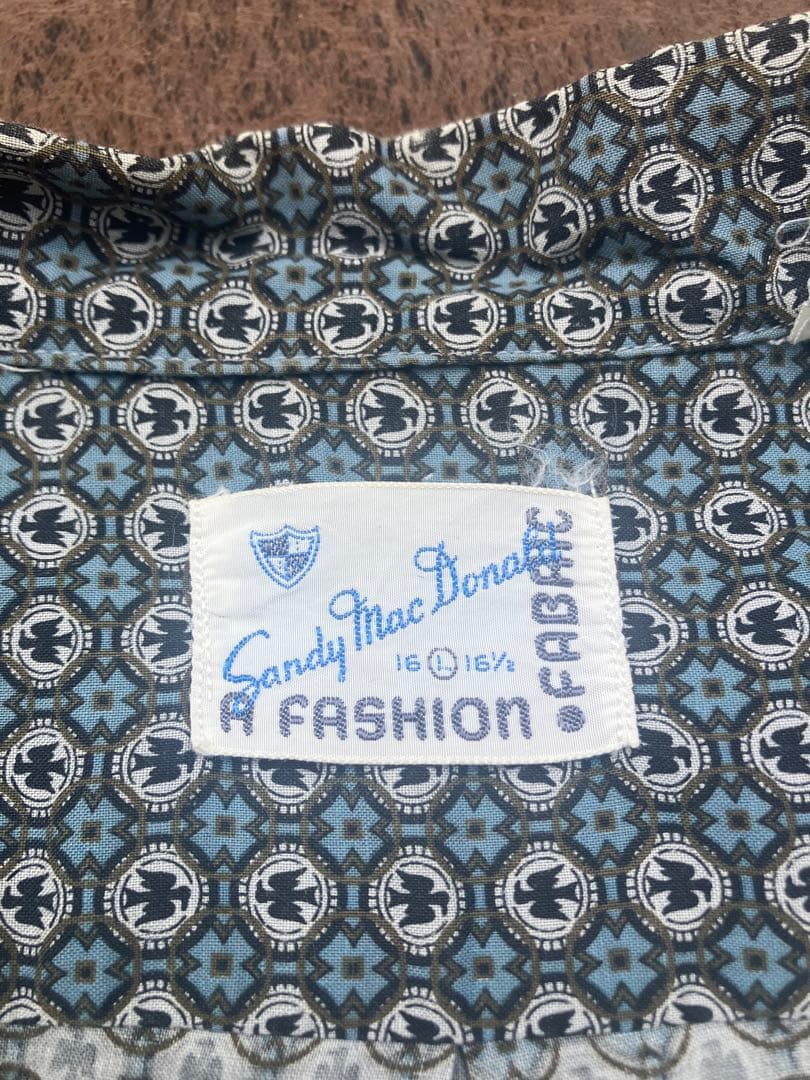 50s〜60s サンダーバード 長袖ボタンダウンシャツ 3点留め ヴィンテージ