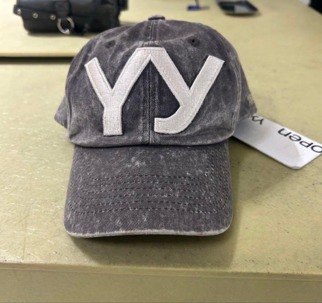 Open Yy オープンワイワイ　グレー　コットンキャップ　韓国