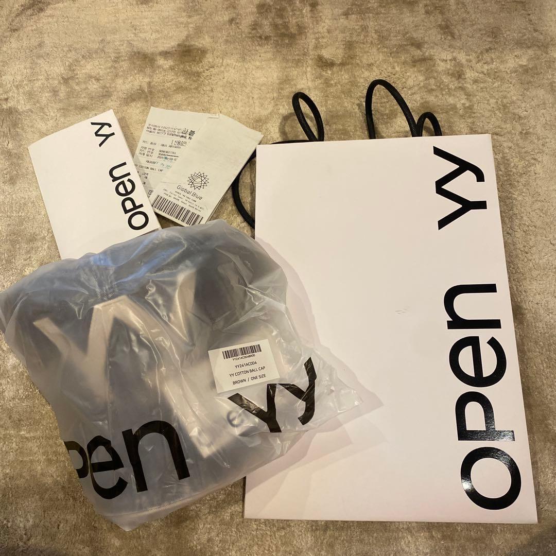 Open Yy オープンワイワイ　グレー　コットンキャップ　韓国