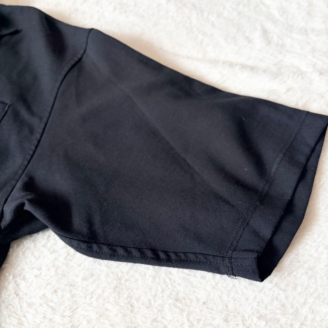 6201 美品✨ メゾンスペシャル レイルローダーシャツ 半袖 02 ブラック