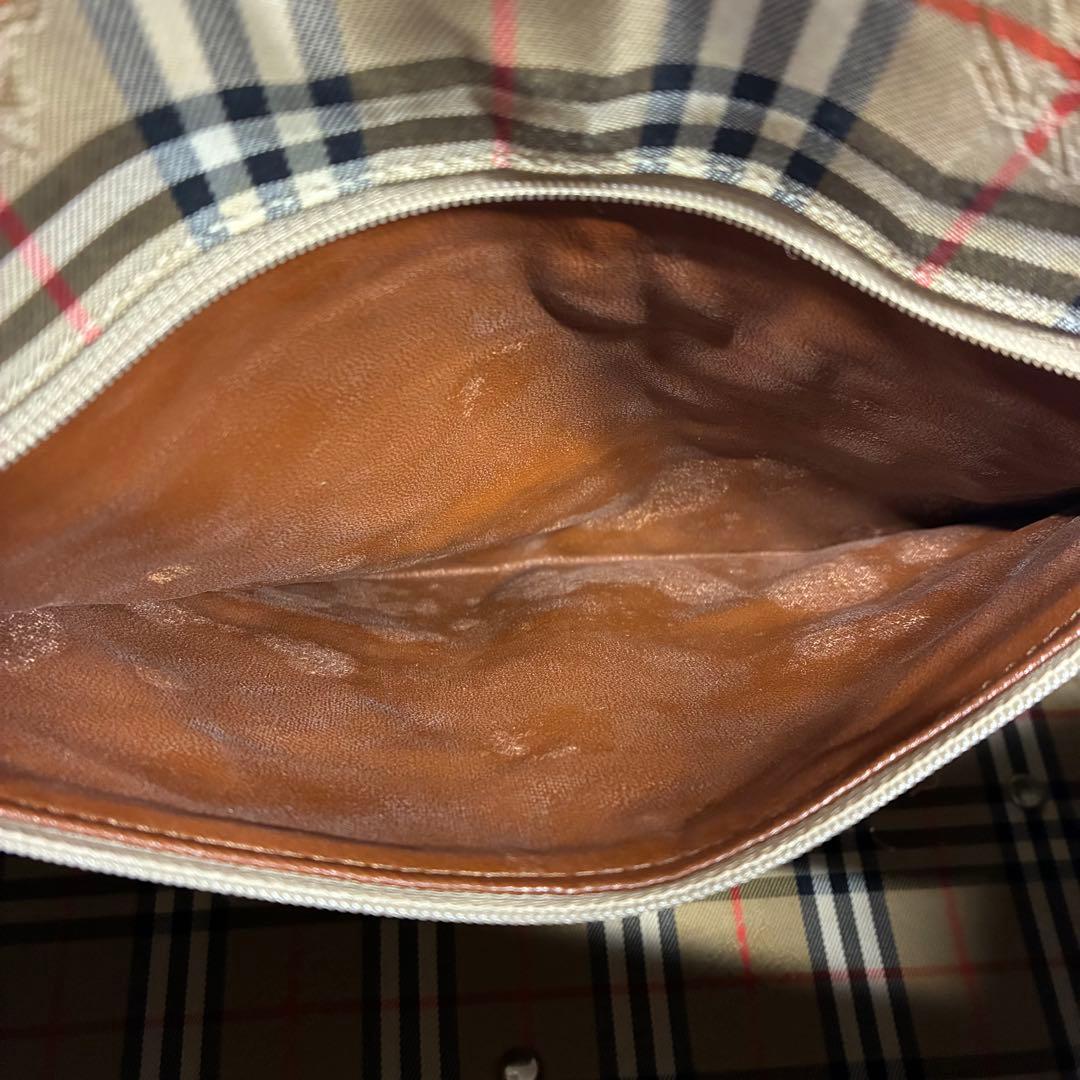 【鑑定済み】Burberry ミニボストンバッグ ブラック