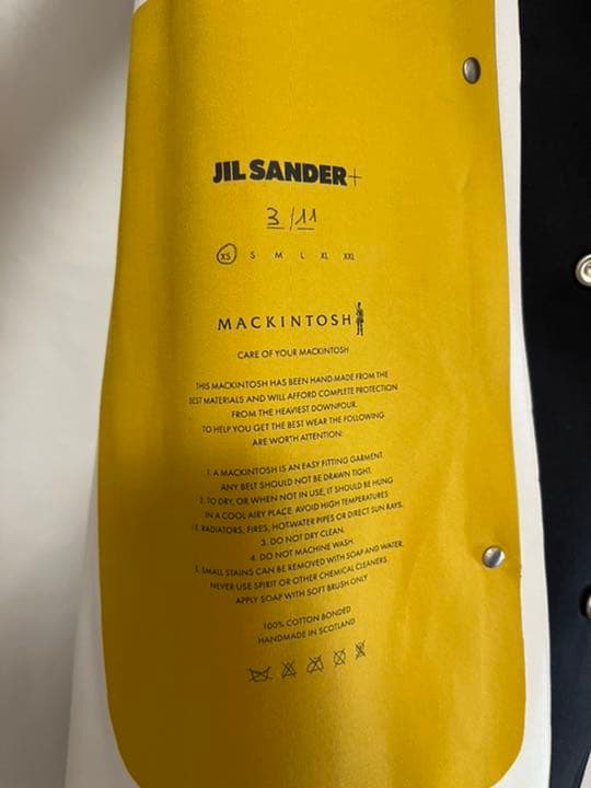 最終価格！！ジルサンダー＋ マッキントッシュ ゴム引 シャツ ジャケット