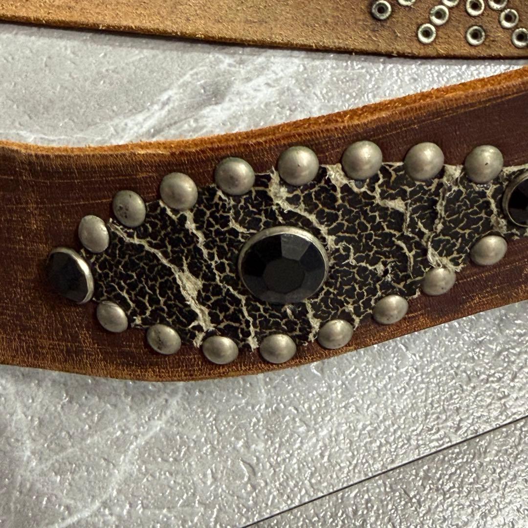 ベルト　レザー　スタッズ　y2k grunge グランジ　アメカジ