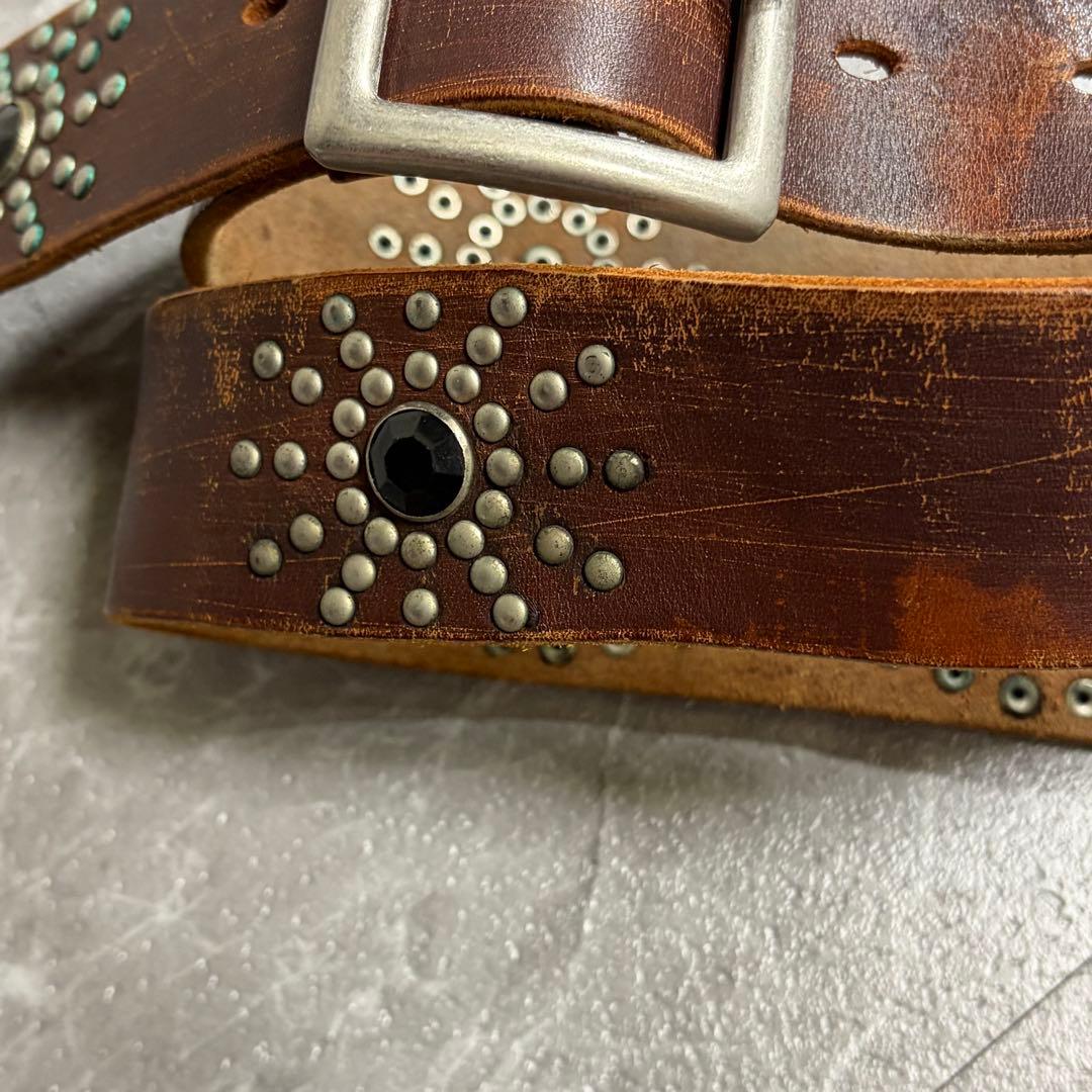 ベルト　レザー　スタッズ　y2k grunge グランジ　アメカジ