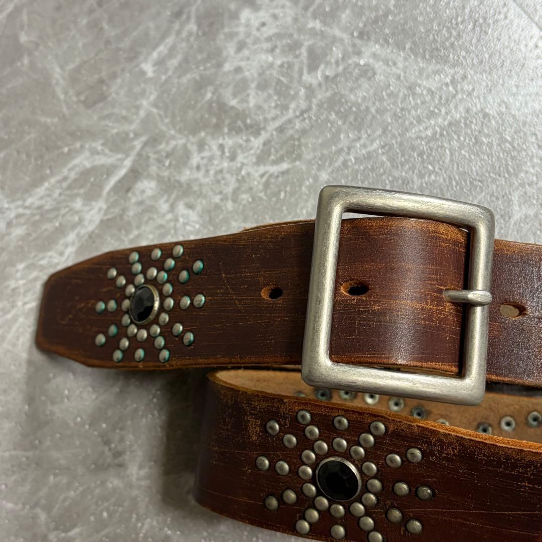 ベルト　レザー　スタッズ　y2k grunge グランジ　アメカジ
