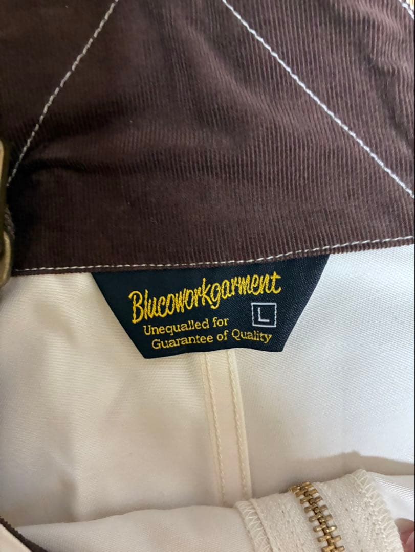 bluco オーバーオール　ブルコ　デッキパンツ　サロペット　ワークパンツ L