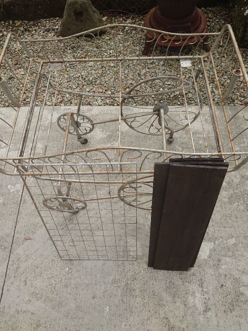 昭和　レトロ　カート　ラック　ジャンク　オシャレ　希少