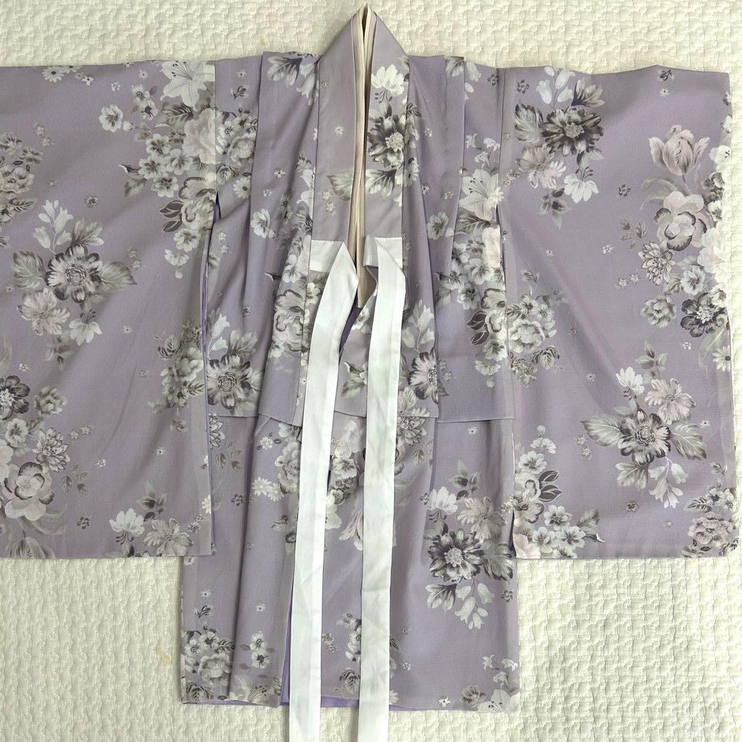 キャサリンコテージ　七五三　着物　被布　ブーツ　ベレー帽　セット　３歳　女　紫