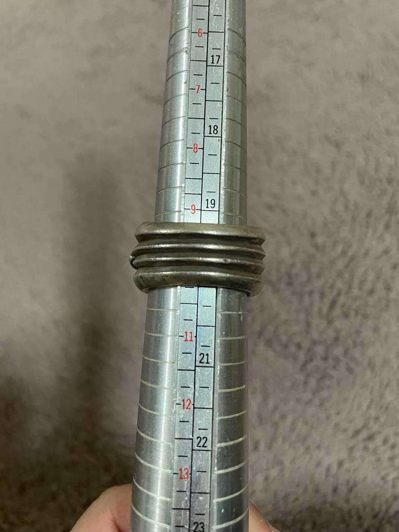 本物クロムハーツ　ダガーハートリング　22号　インボイス原本つき