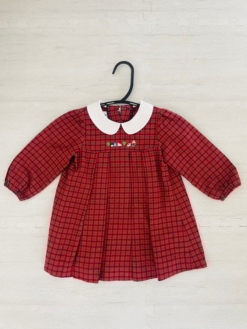 【現行品80cm！3回着用＆クリーニング済】ファミリアワンピース★定価22000