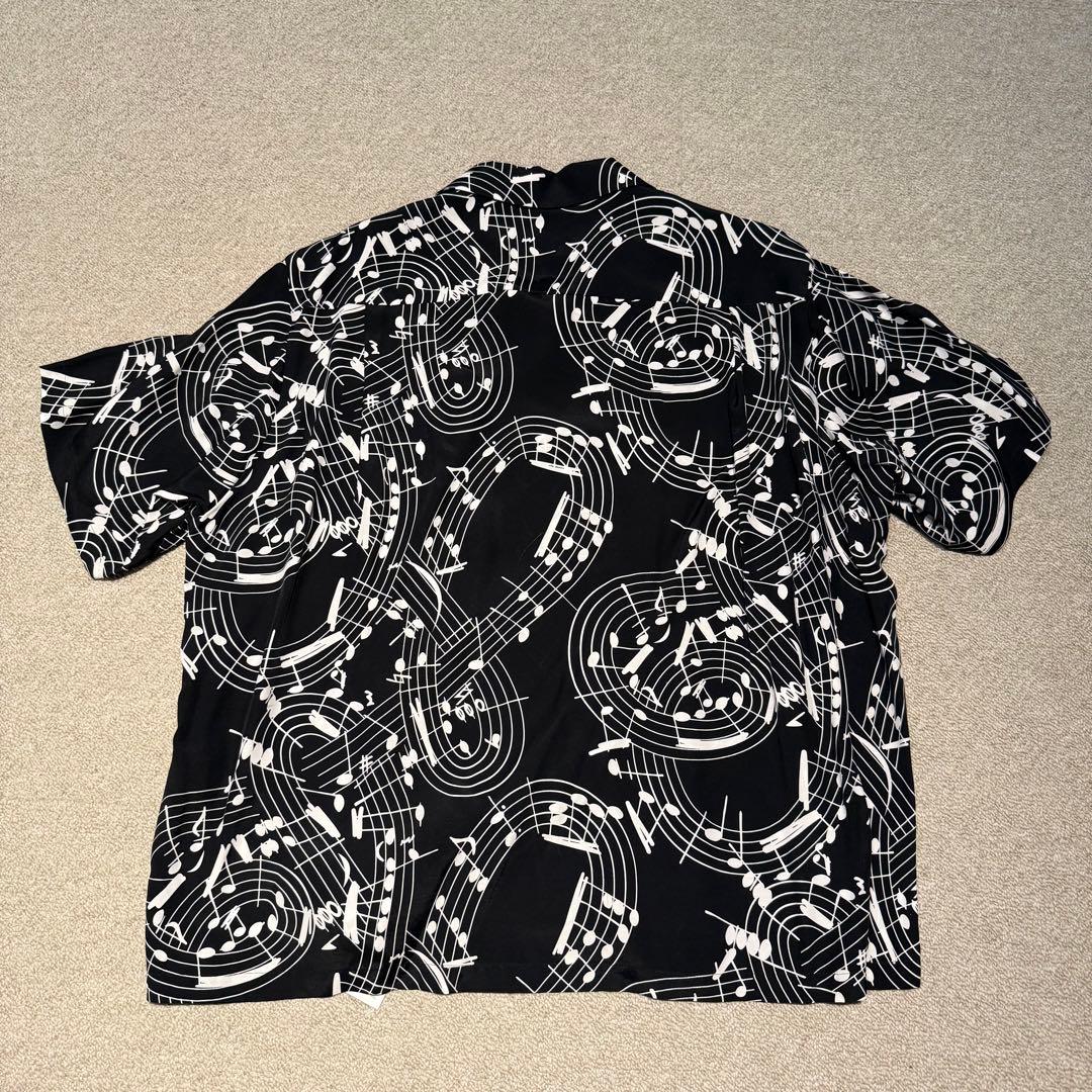 ソロイスト 音符柄 ハワイアンシャツ 44サイズ