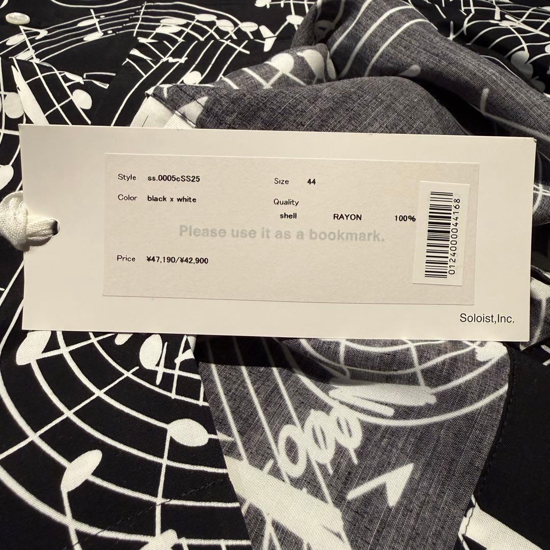 ソロイスト 音符柄 ハワイアンシャツ 44サイズ