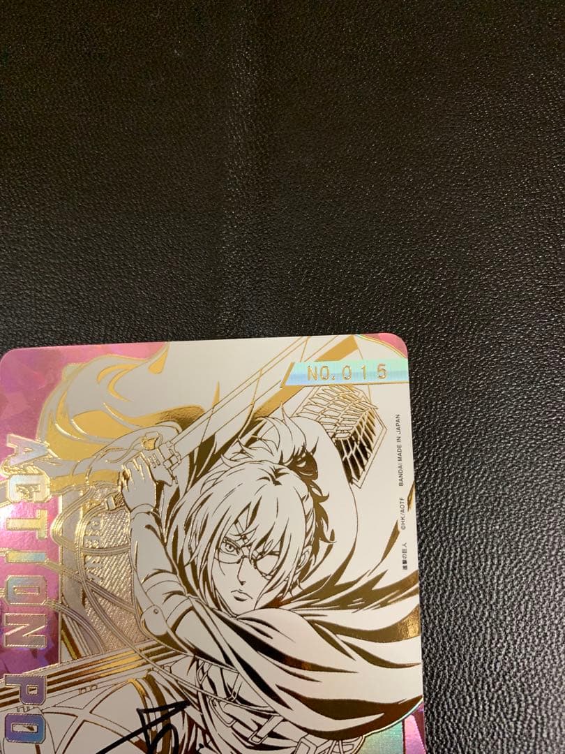 ユニオンアリーナ　進撃の巨人　ハンジ・ゾエ　APカード　直筆 サイン入り　015