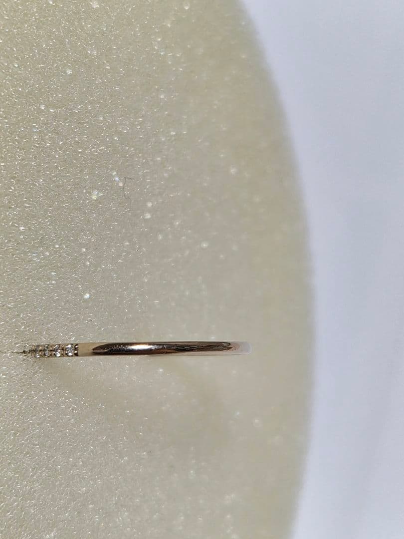 美品ete bijouxK18ロウブラウンゴールド ダイヤモンドエタニティリング