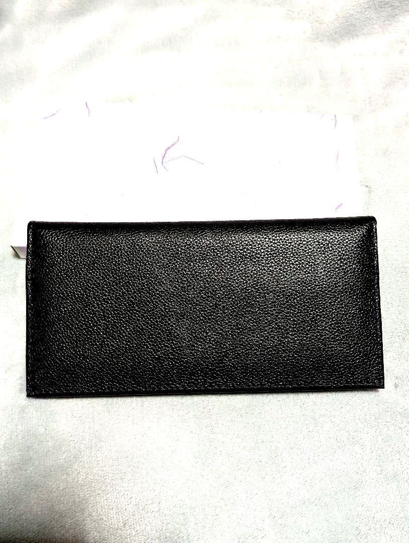マ*ス様 新品未使用！皇居長財布 黒の天然皮革長財布 箱付き