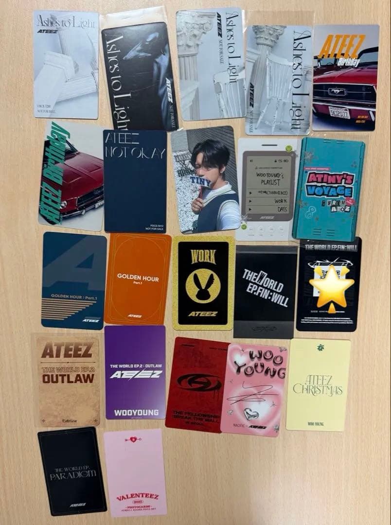 ATEEZ ウヨン　各種トレカセット