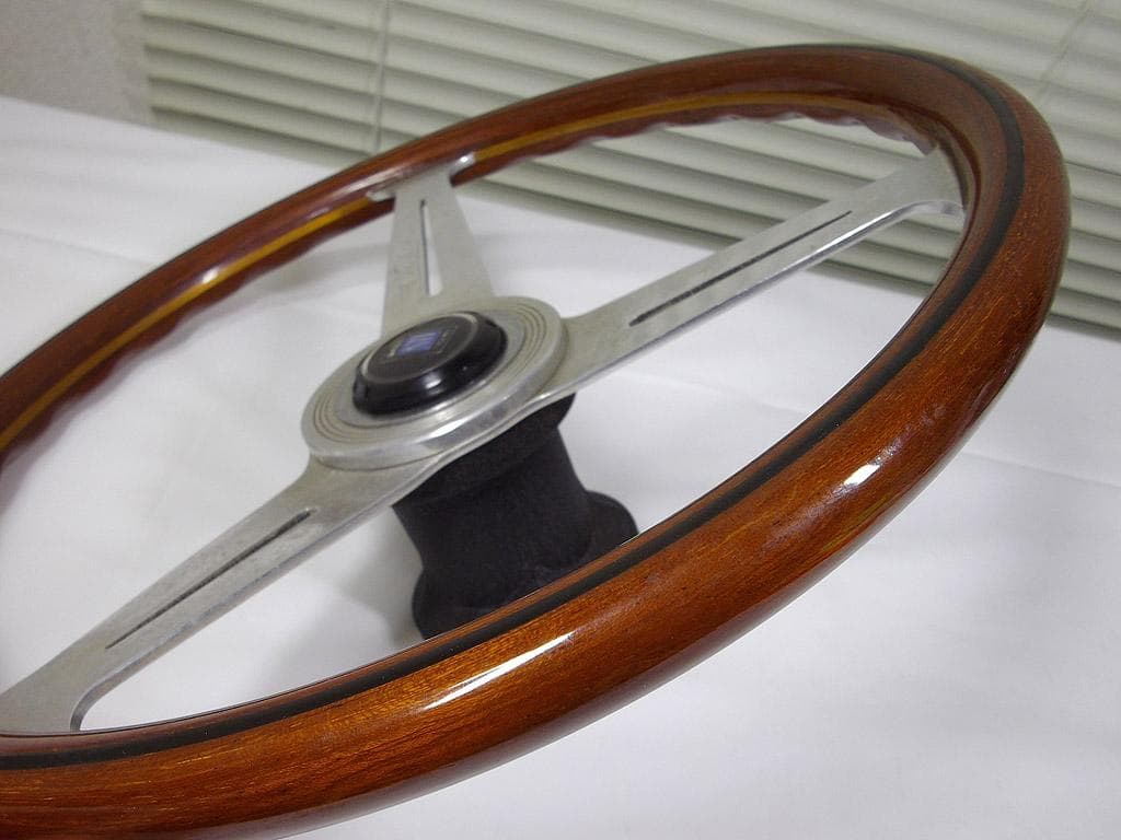 当時物！NARDI ナルディ クラッシック ウッドステアリング・ハンドル 365
