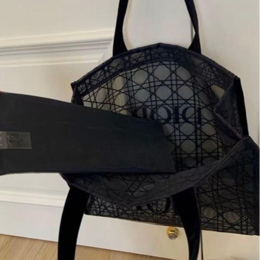 ディオール トートバッグ ノベルティ メッシュ ブラック 黒 限定品 DIOR