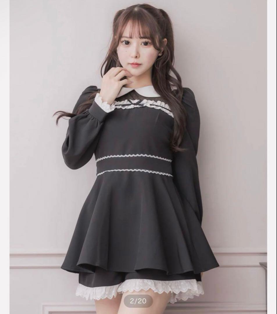 pium コットンフリルドーリー長袖セットアップ