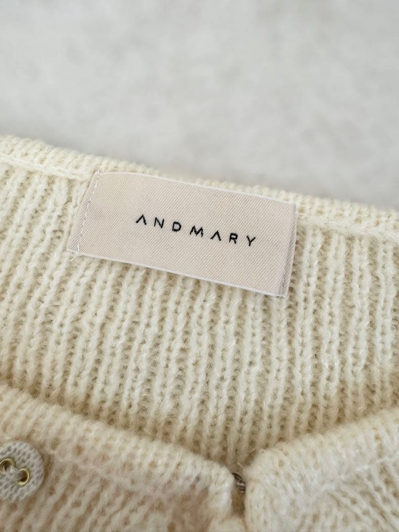 ワンピース andmary Lamia knit set mini dress