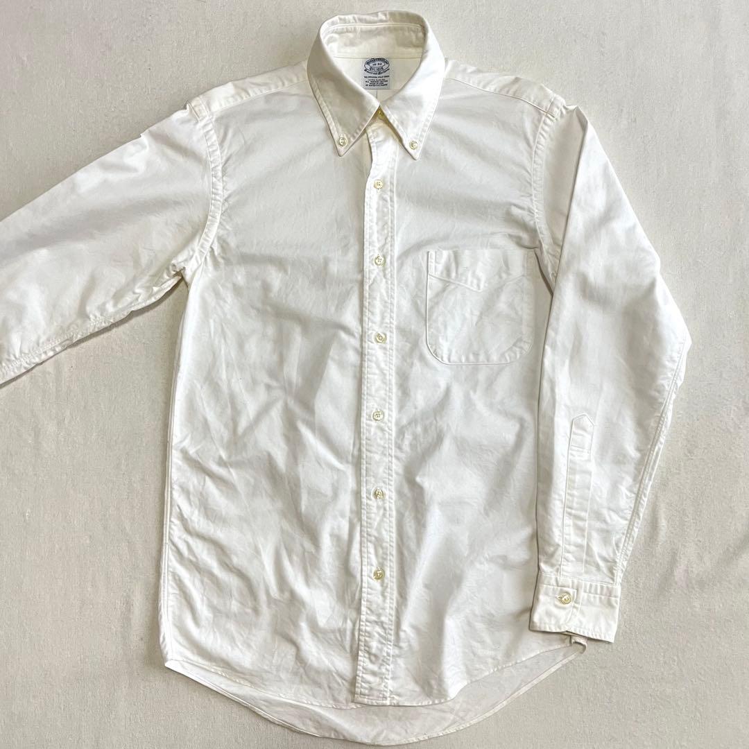 90s USA製 BROOKS BROTHERS ボタンダウンシャツ 15-33