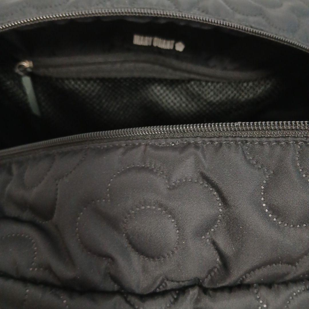 MARY QUANT 2way キルト ディジーボストンバッグ ブラック 大容量