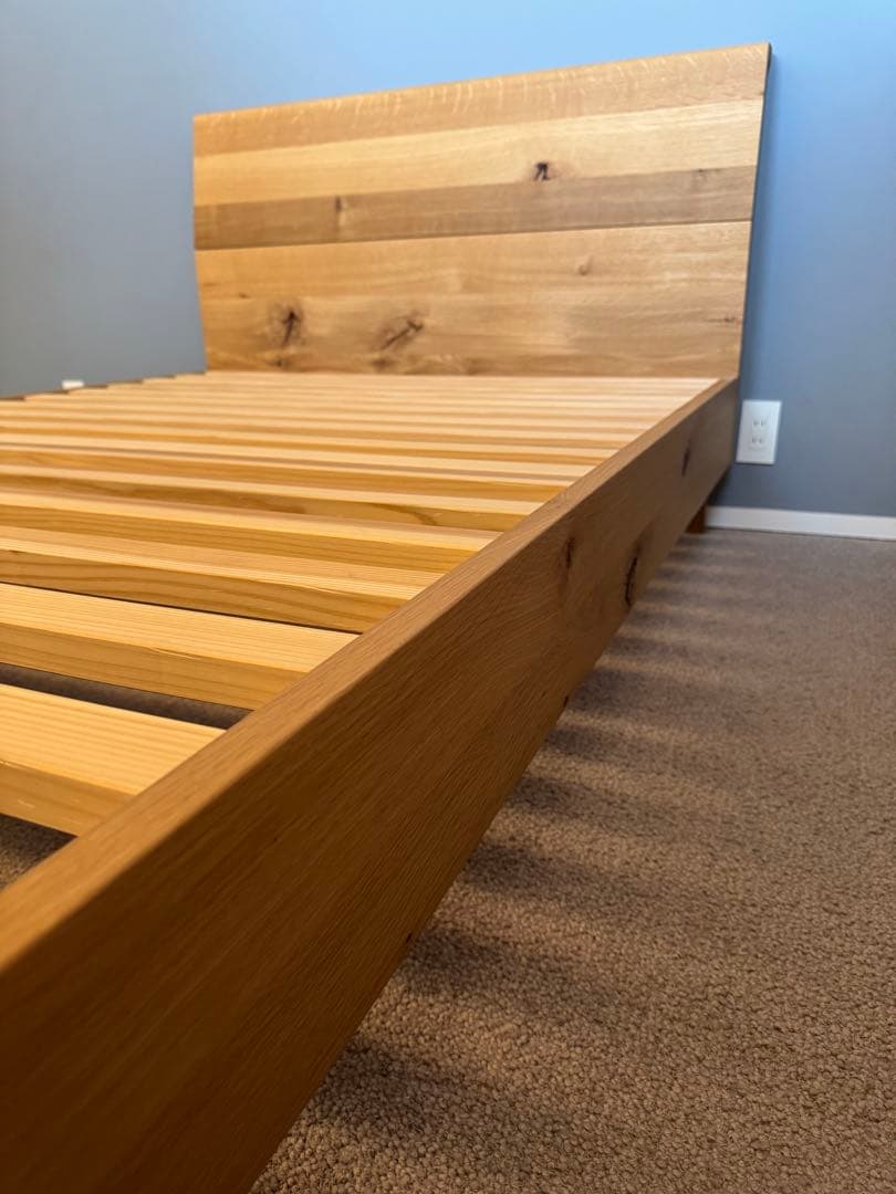 飛騨産業 HIDA 月光 セミダブルベッドフレーム